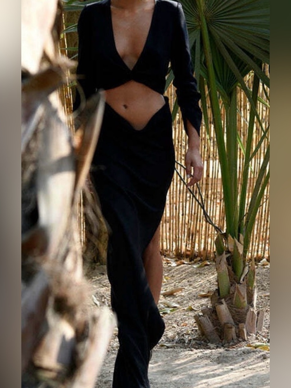 Rat+Boa Black Cutout Maxi Skirt - Women's Elegant Evening Dress!!!